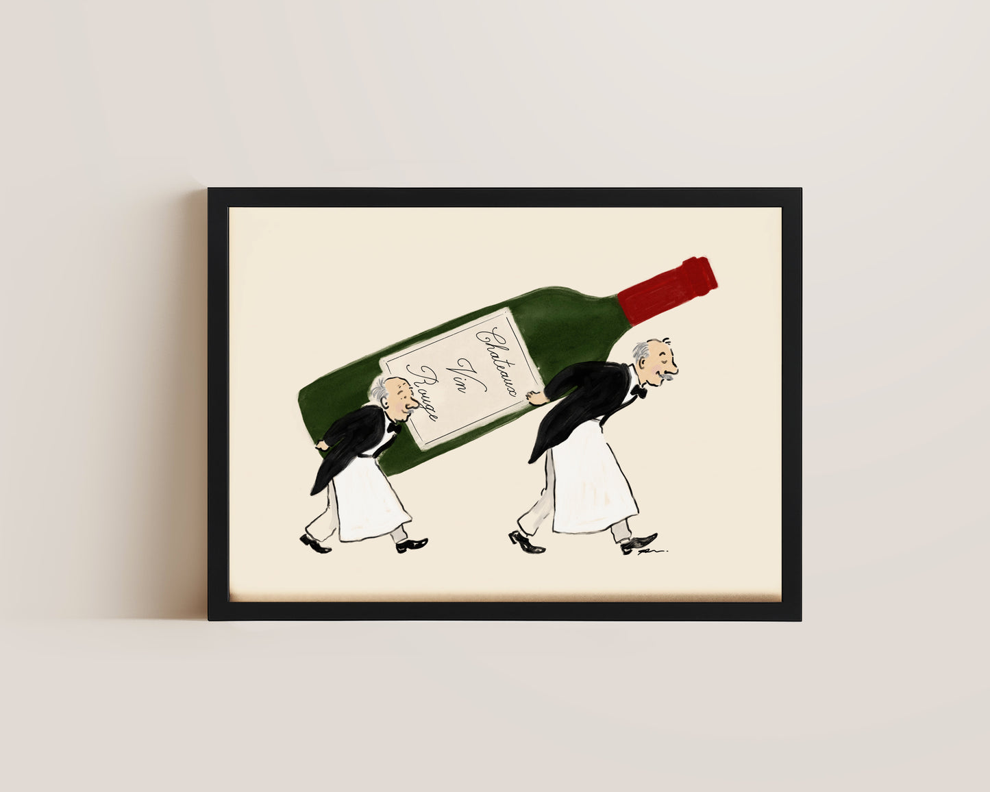 Wine Waiters Print
