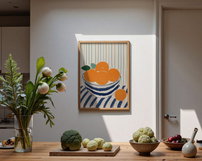 Bowl Of Oranges Print