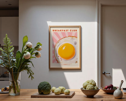 Breakfast Club Egg Print