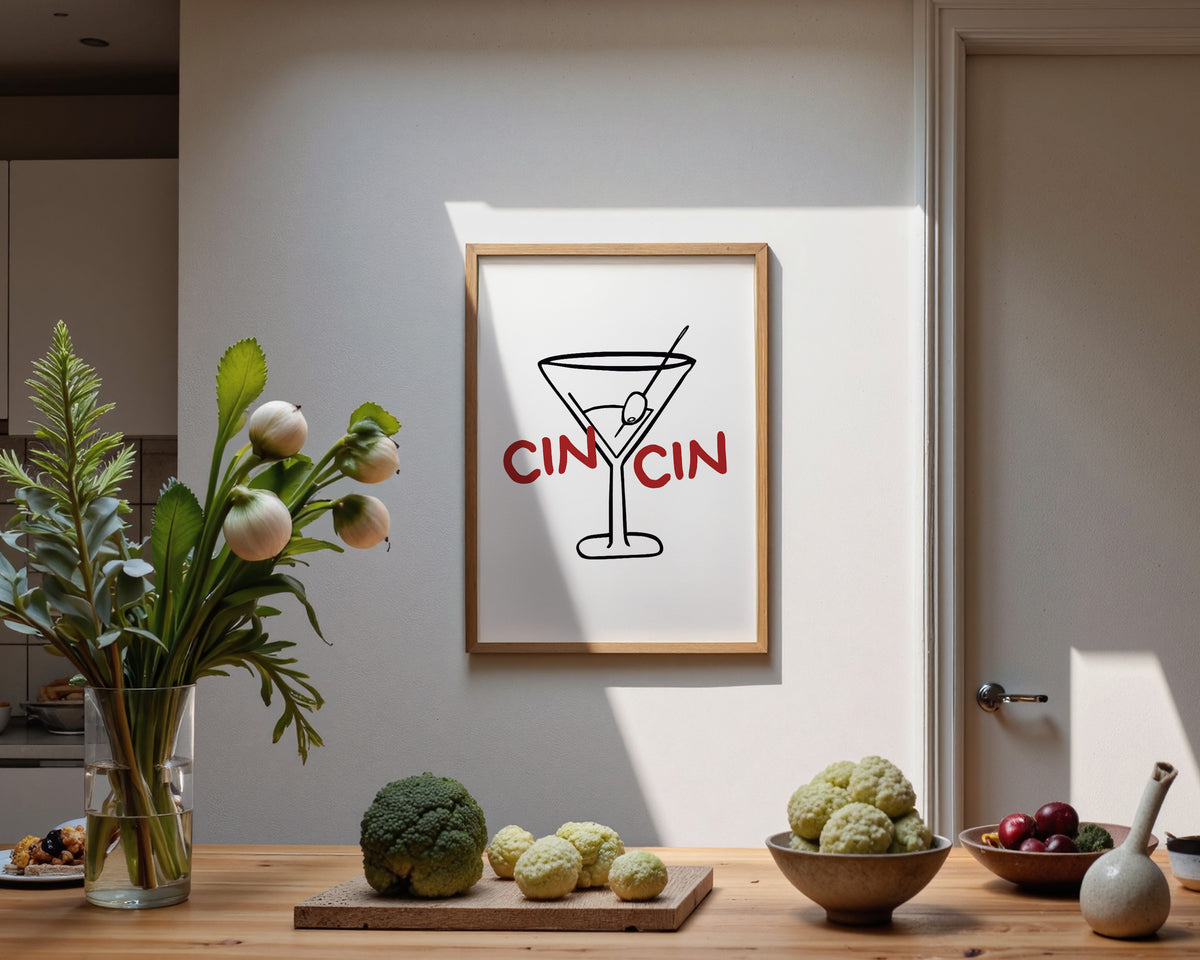 Cin Cin Martini Print