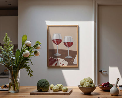 Red Wine Date Night Print