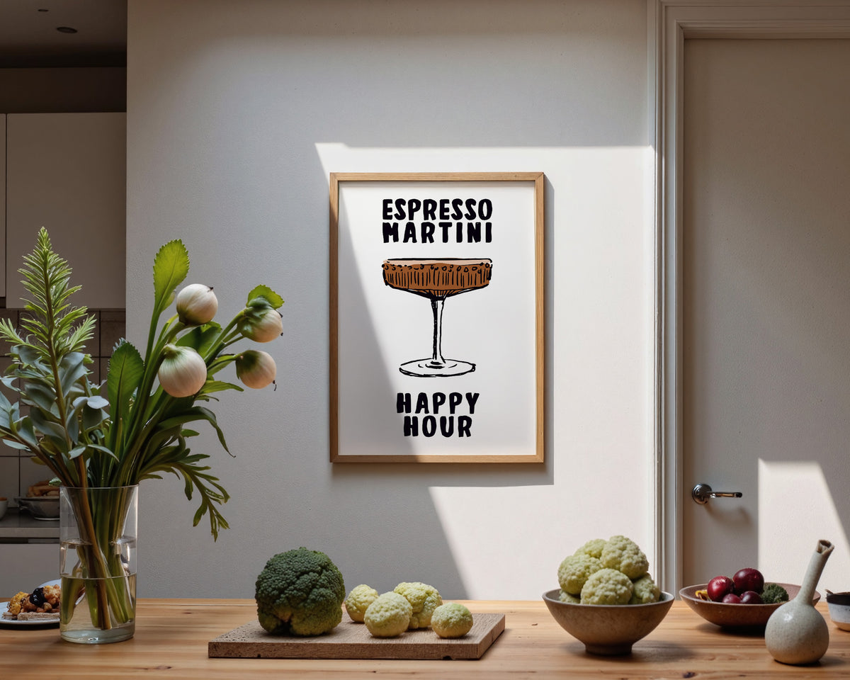 Espresso Martini Happy Hour Print