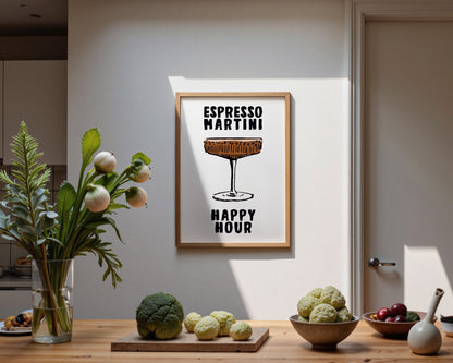 Espresso Martini Happy Hour Print