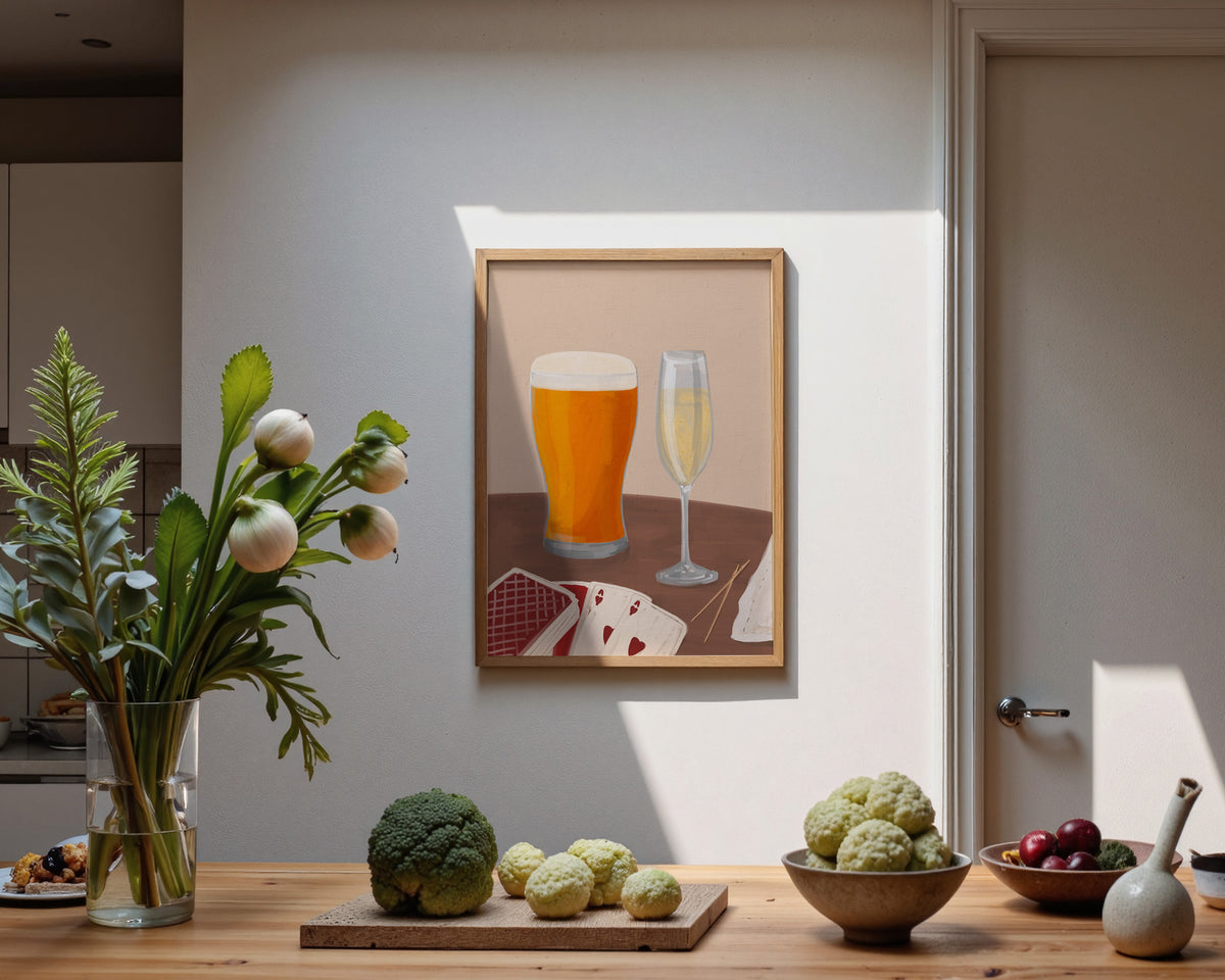 Lager & Prosecco Date Night Print