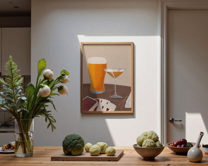 Lager & Pornstar Martini Date Night Print