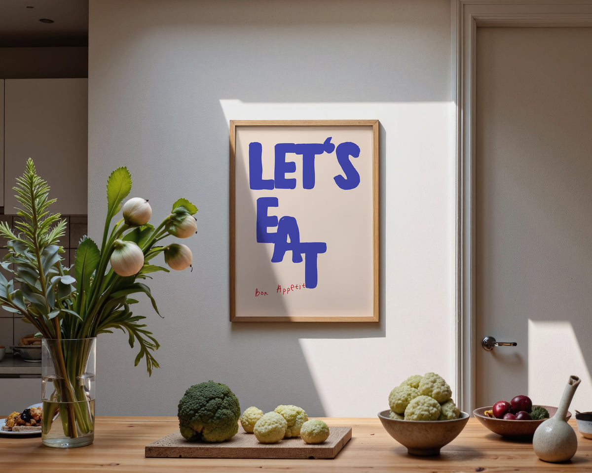 Lets Eat Bon Appetit Print