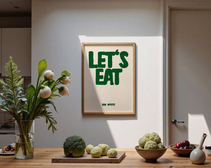 Let's Eat Green Print