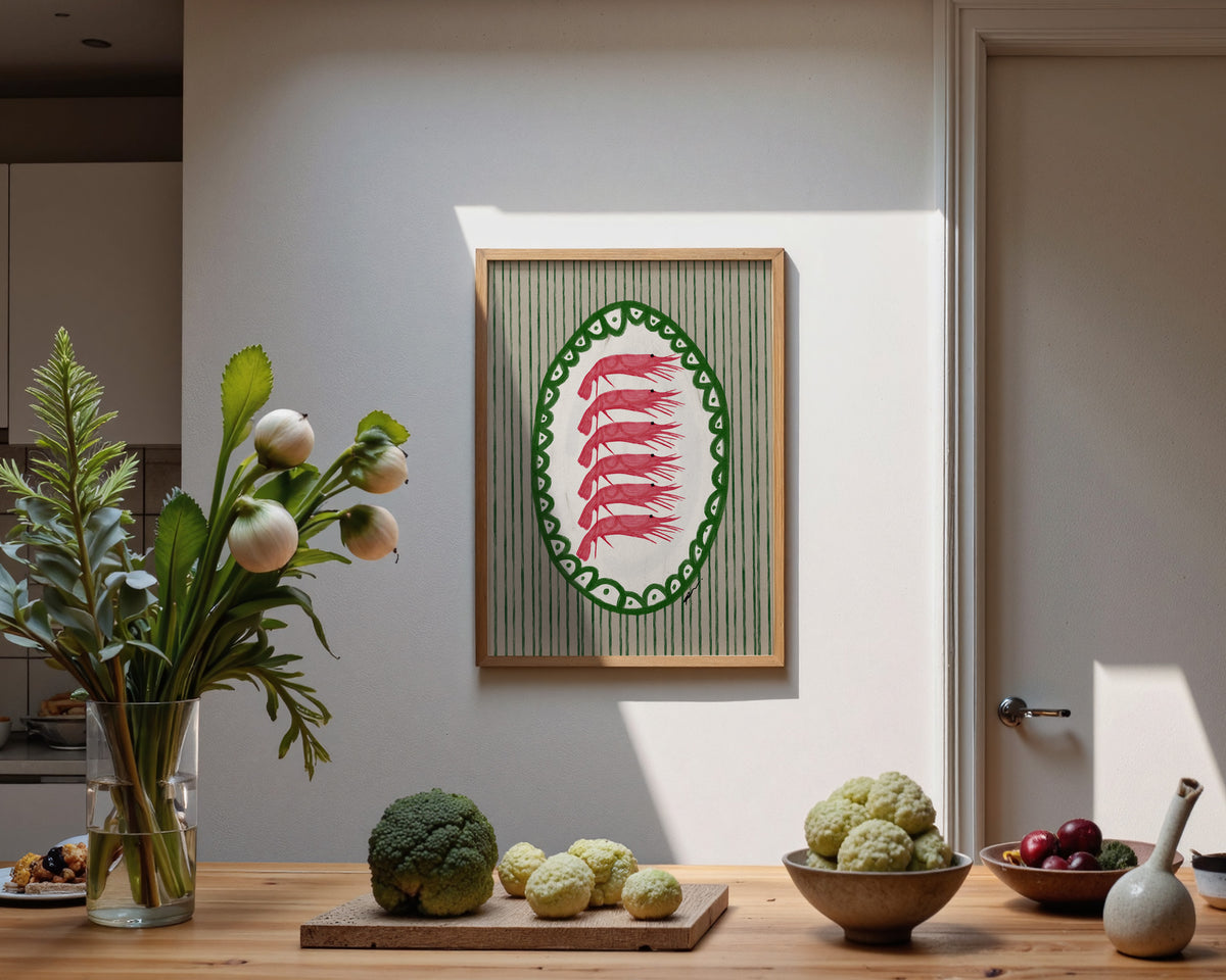 Prawn Platter Print