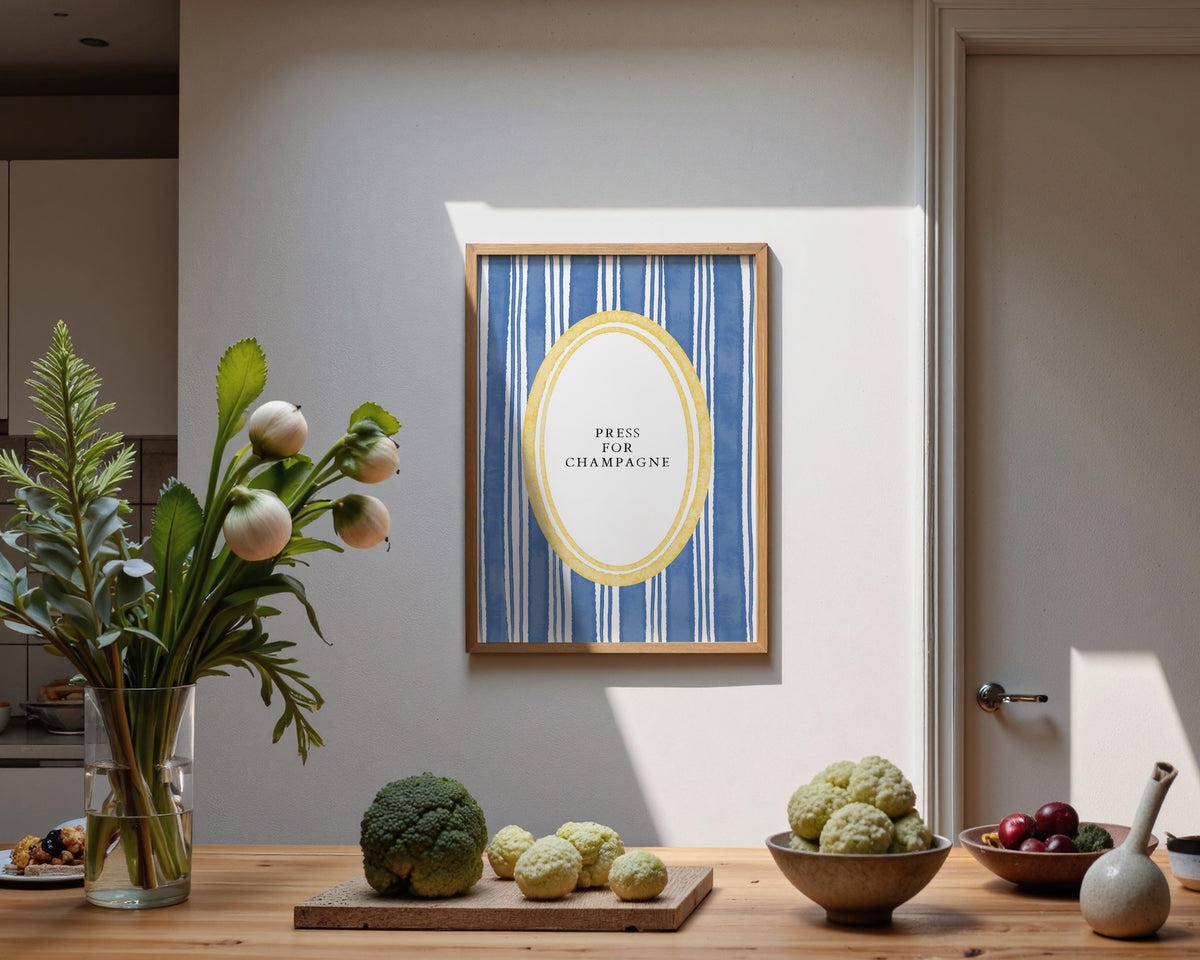 Press For Champagne Print