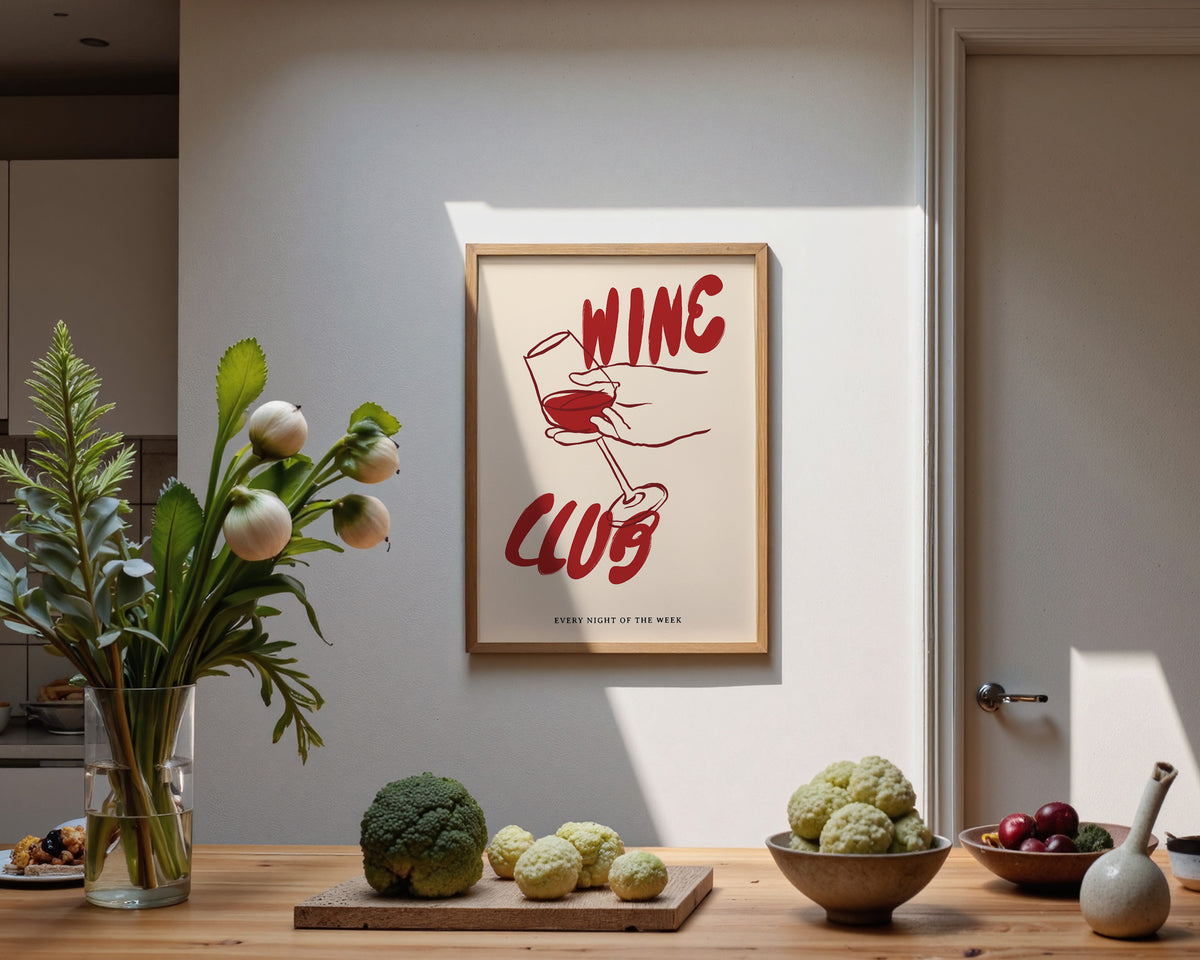 Red Wine Club Print
