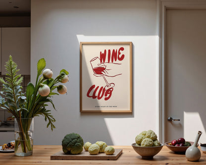 Red Wine Club Print