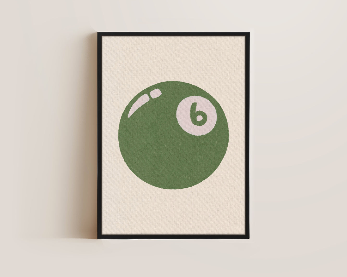 6 Ball Green Canvas