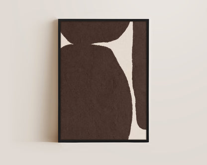 Brown Shapes Canvas