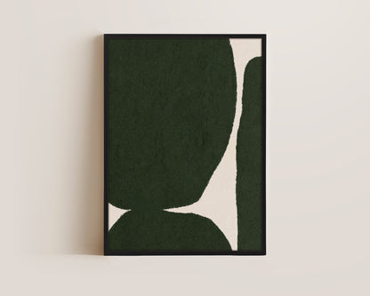 Green Shapes Canvas