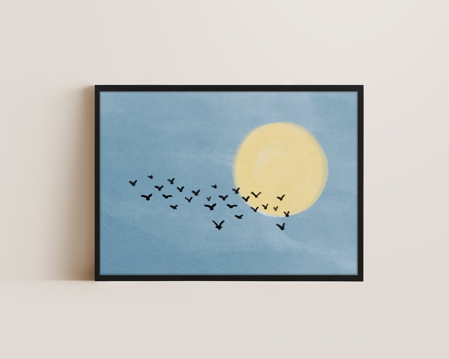 Birds Flocking Canvas