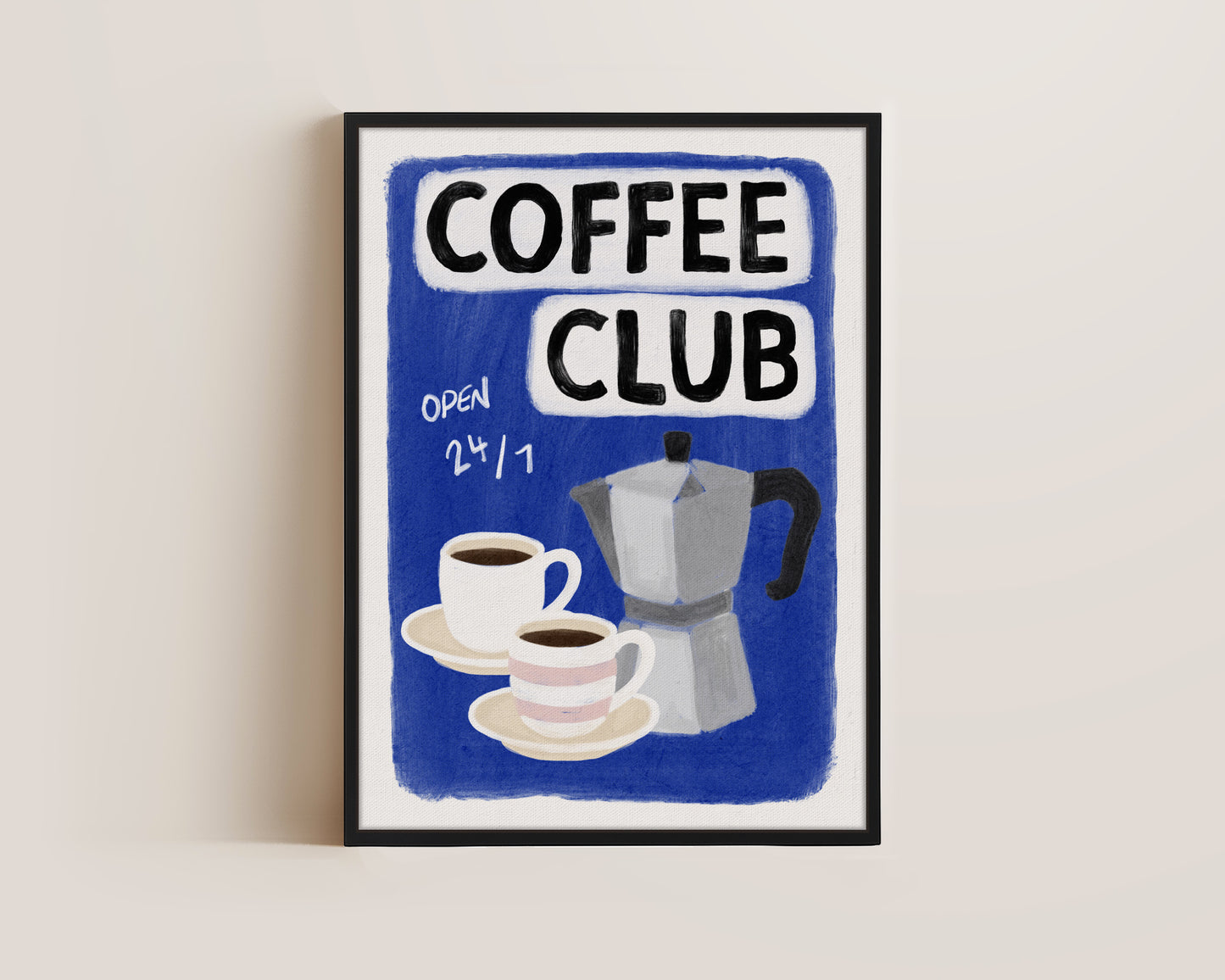 Coffee Club 24/7 Blue Canvas