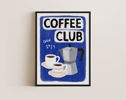Coffee Club 24/7 Blue Canvas