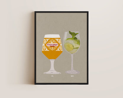 Cruzcampo & Hugo Spritz Canvas