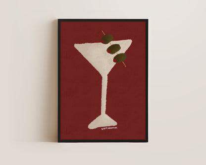 Dirty Martini Oil Canvas