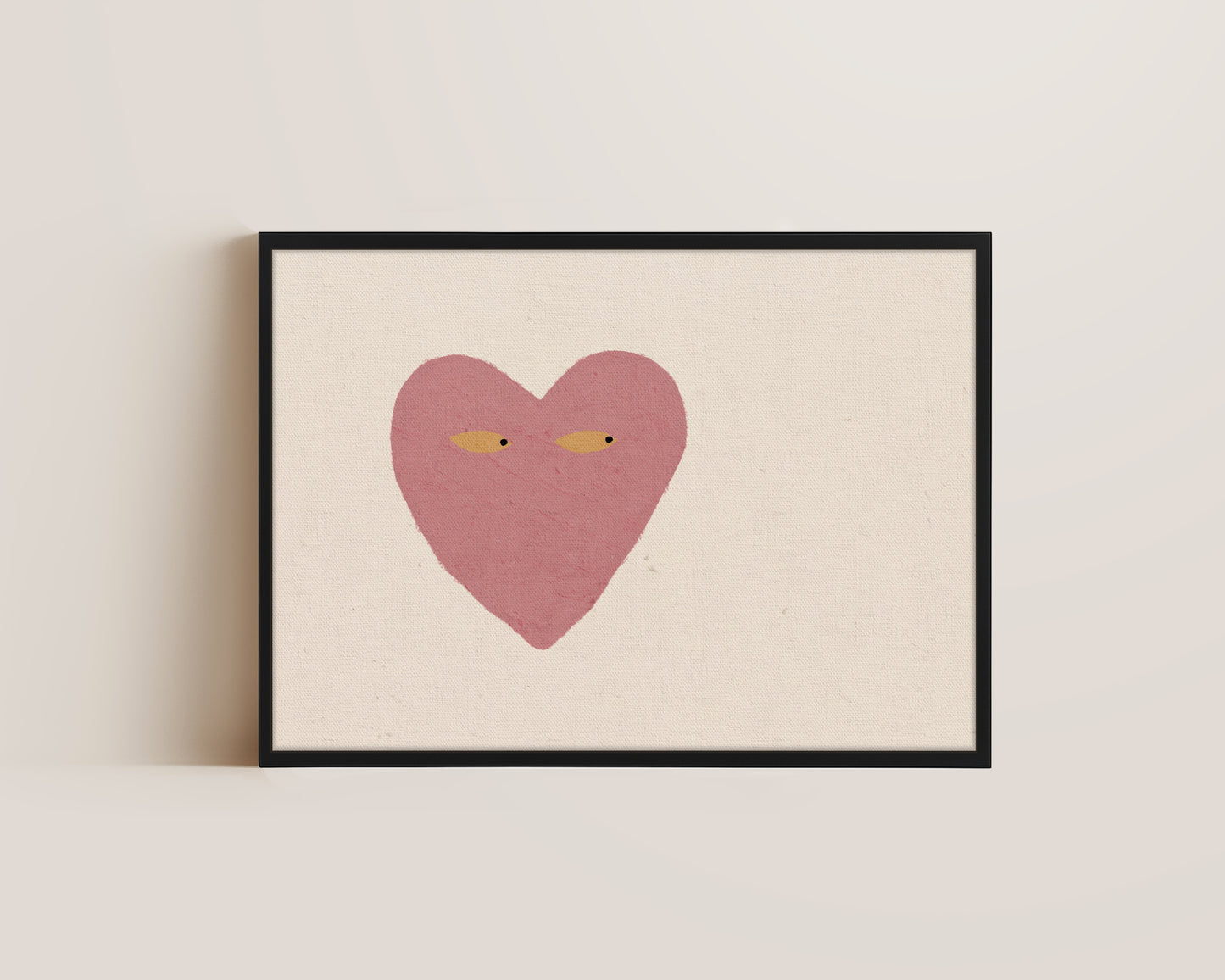 Dusty Pink Side Eye Canvas
