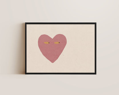 Dusty Pink Side Eye Canvas