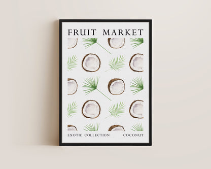 Fruit Market Coconut Canvas