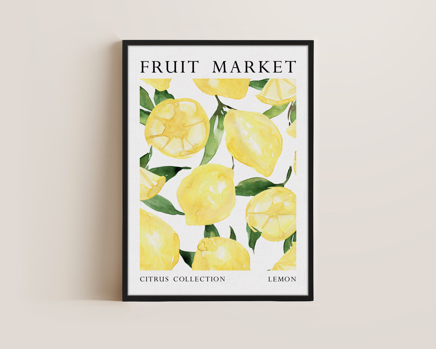 Fruit Market Lemon Canvas