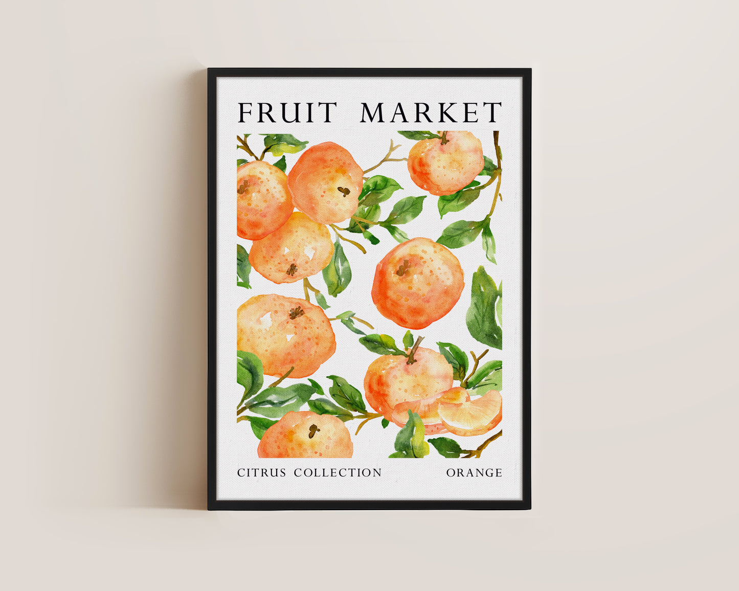 Fruit Market Orange Canvas