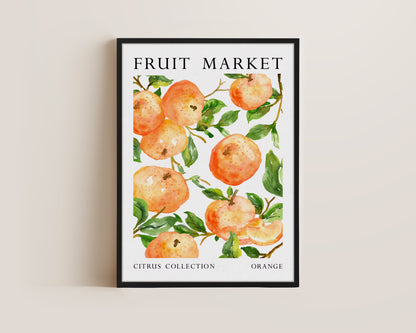Fruit Market Orange Canvas