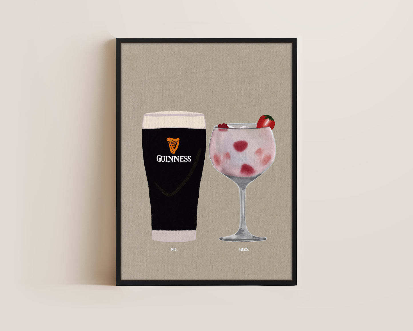 Guinness & Pink Gin Canvas