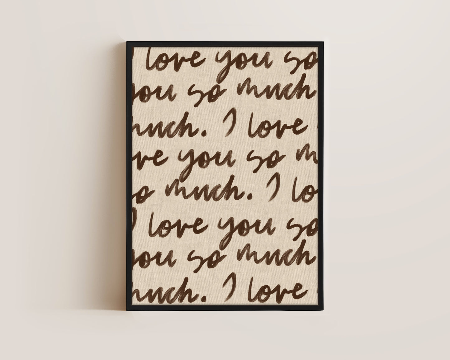 I Love You So Much Portrait Canvas