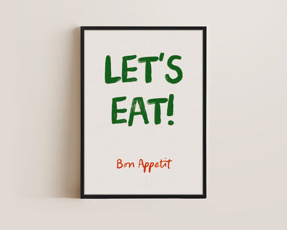 Let's Eat Canvas