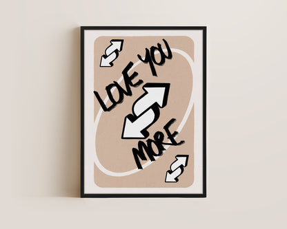 Love You More Neutral Canvas