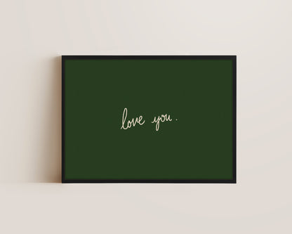 Love You Canvas