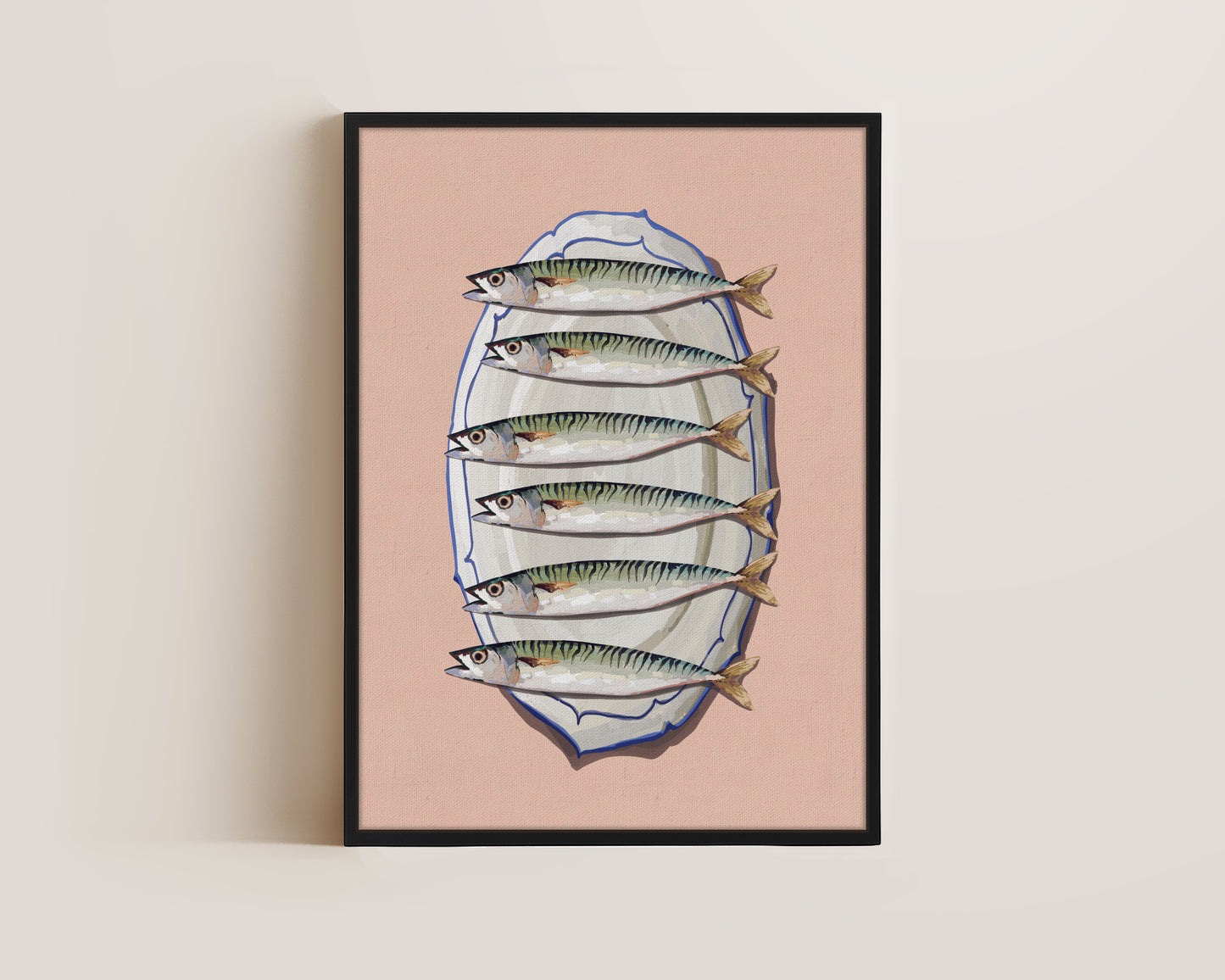 Mackerel Platter Canvas