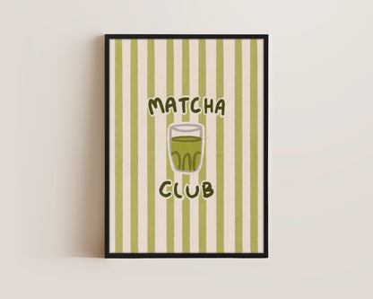 Matcha Club Stripes Canvas