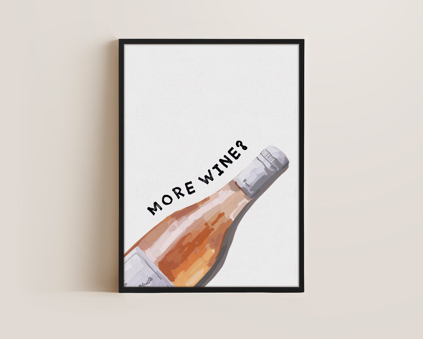 More Wine Canvas