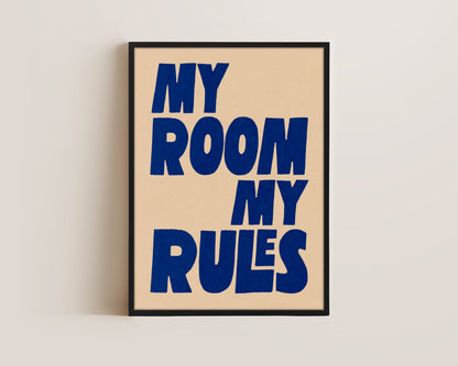 My Room My Rules Canvas