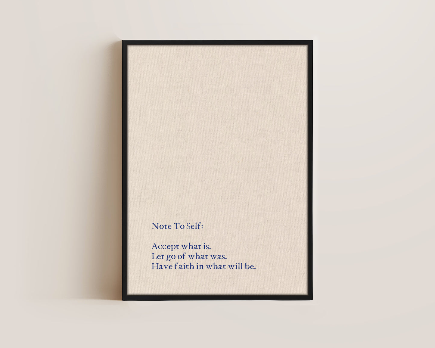 Note To Self Canvas