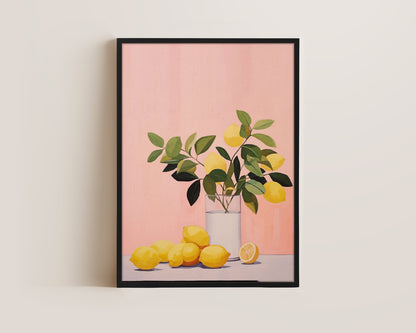 Pink Lemons Canvas