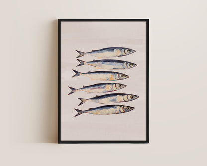 Blush Pink Sardines Canvas