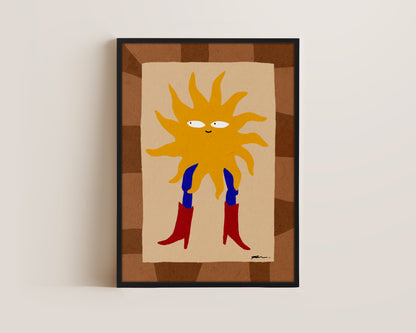 Sun Cowgirl Canvas