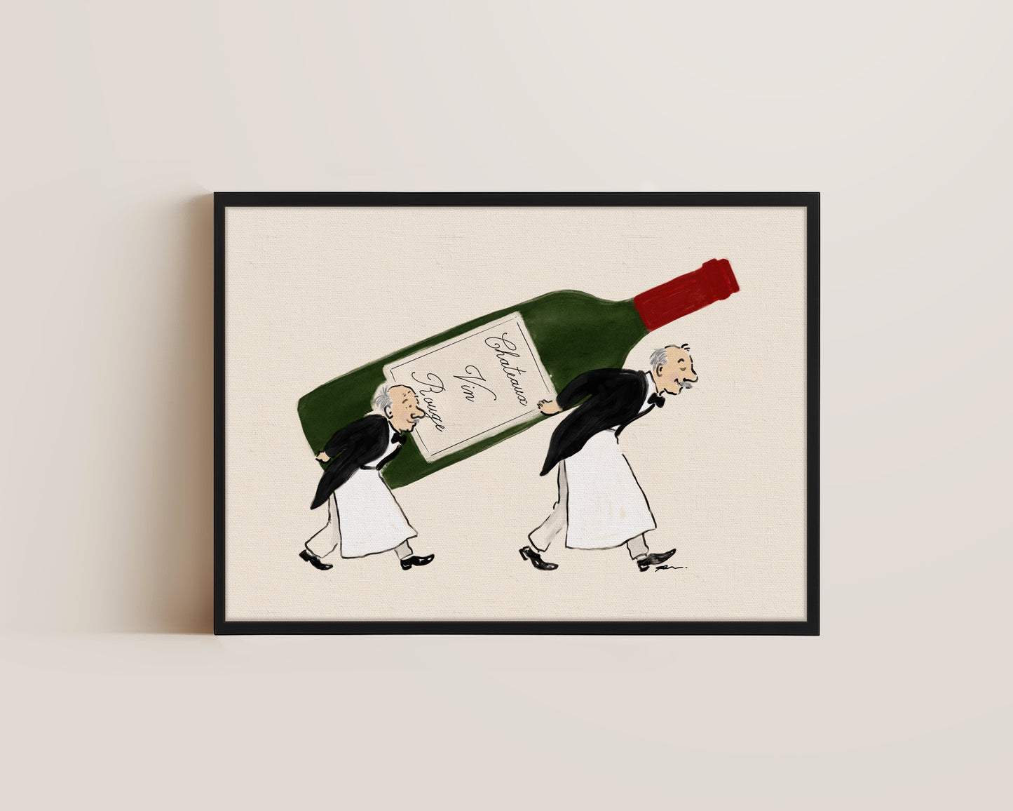 The Wine Waiters Canvas