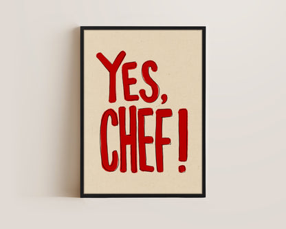 Yes Chef Canvas