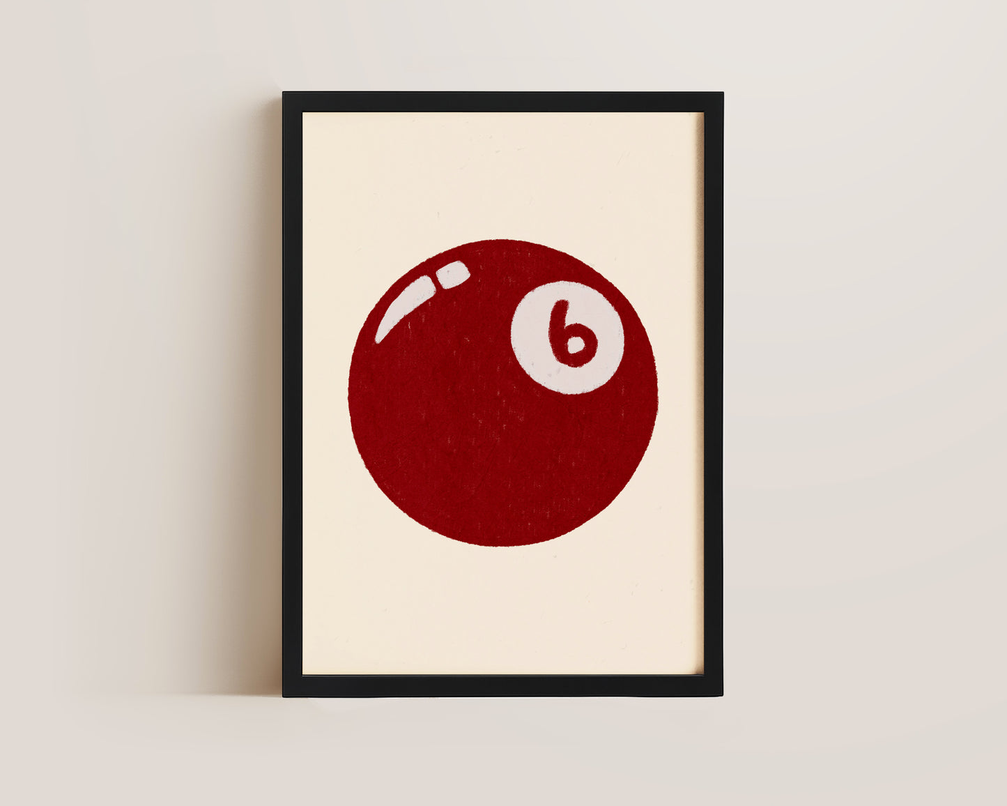 6 Ball Red Print