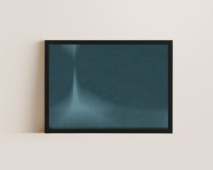 Petrol Blue Abstract Wall Art Print
