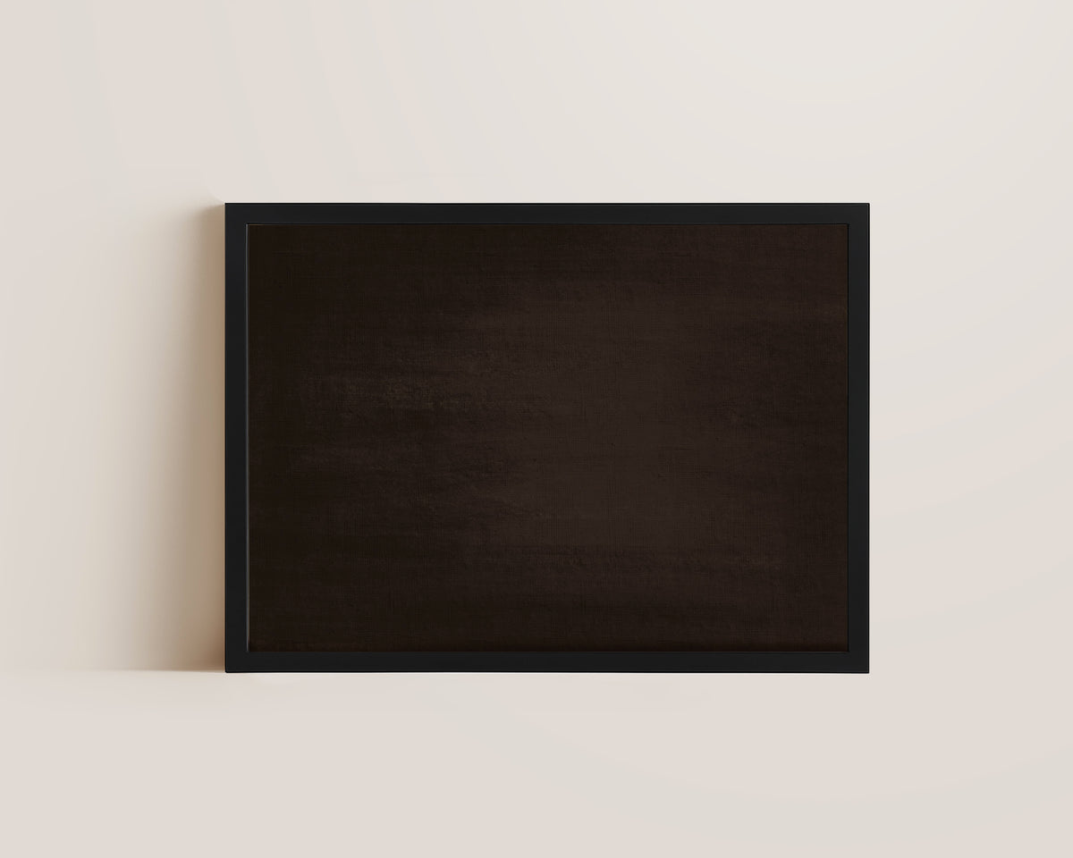 Dark Brown Abstract Wall Art Print