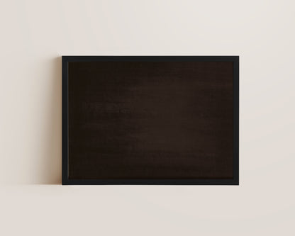 Dark Brown Abstract Wall Art Print