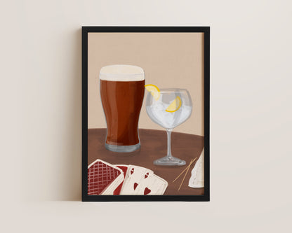 Ale & G&T Date Night Print