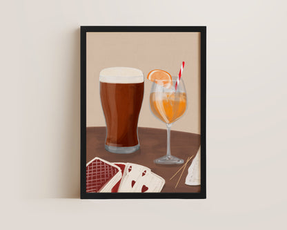 Ale & Orange Spritz Date Night Print